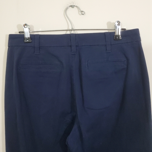 J. Crew Factory High Rise Girlfriend Chino Pants Navy Blue NWT Size 6 - Picture 6 of 10